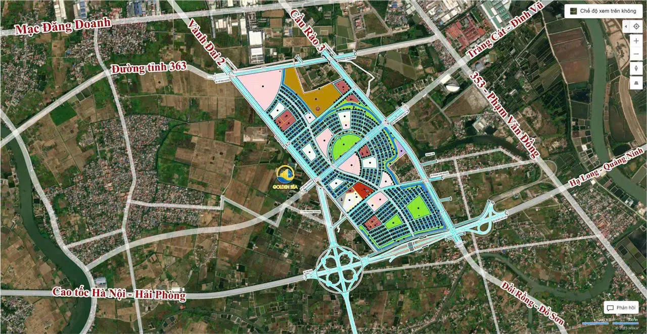 Vị trí dự án Vinhomes Dương Kinh